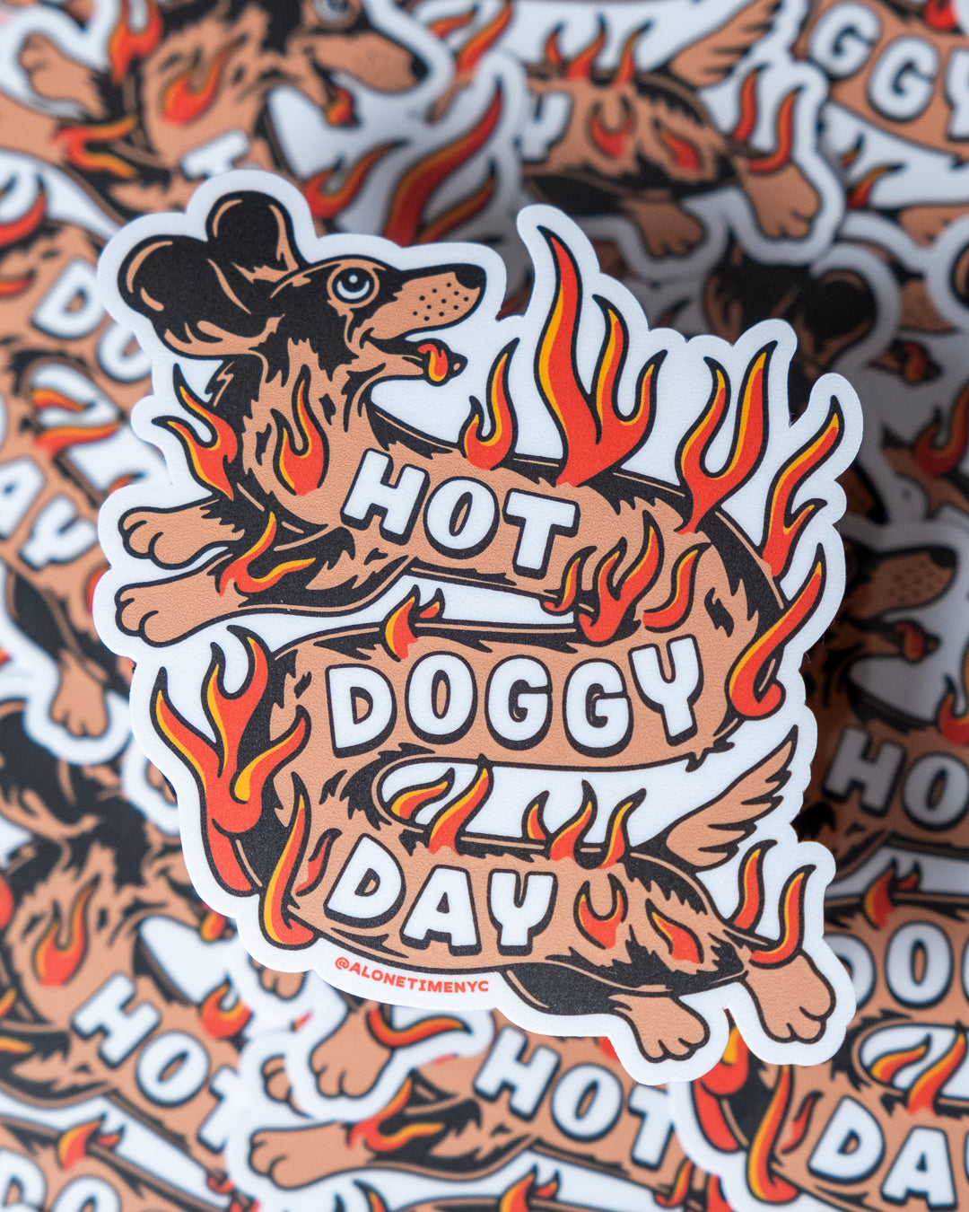 Hot Doggy Day - Sticker