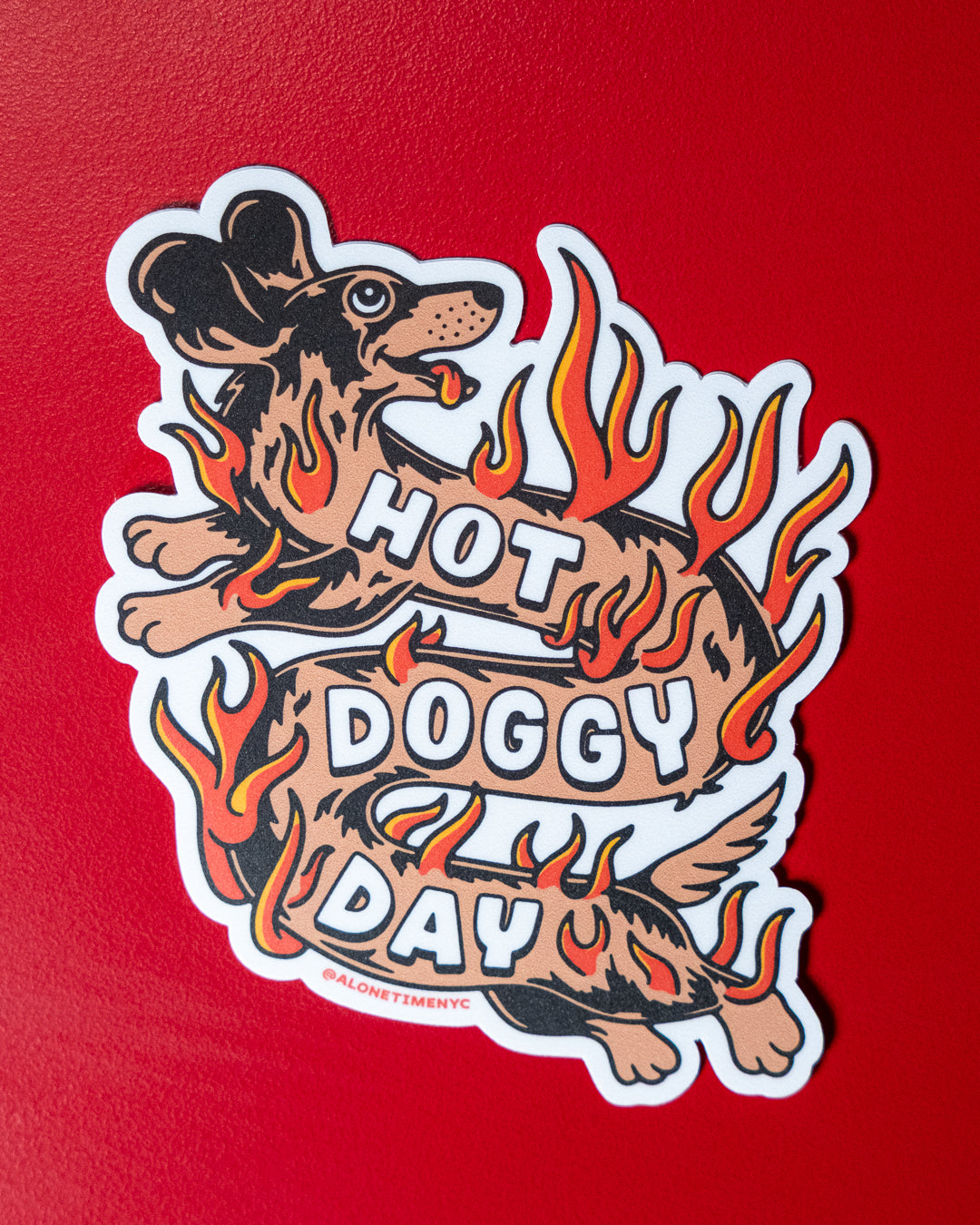 Hot Doggy Day - Sticker
